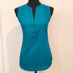 New York & Company, Women's Blouse, Medium, Teal (New With Tags)
